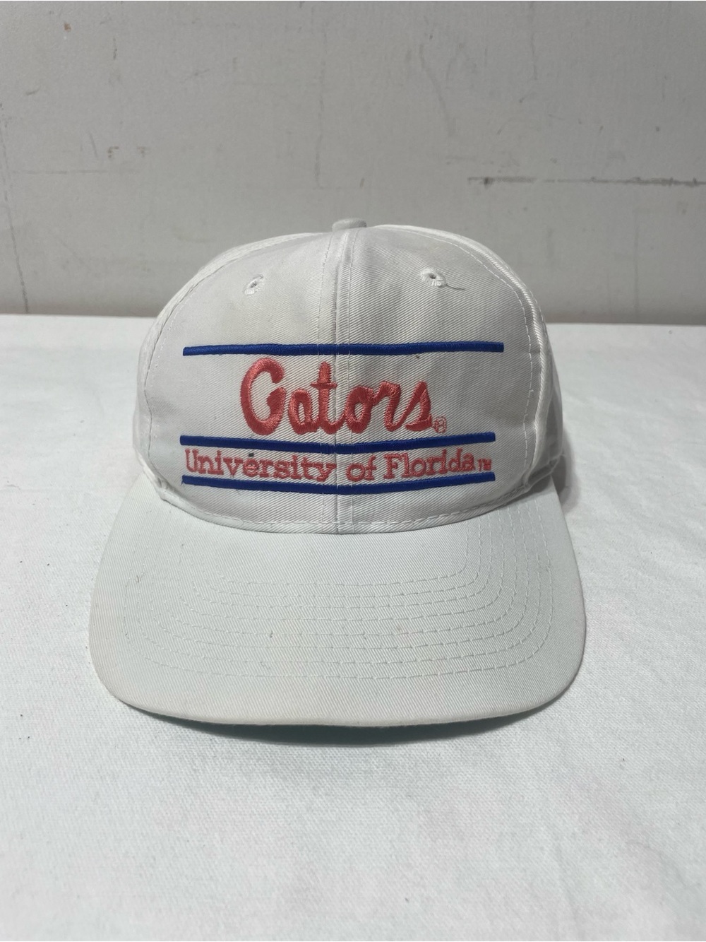 Vintage Florida Gators The Game SnapBack Hat OSFM White NCAA